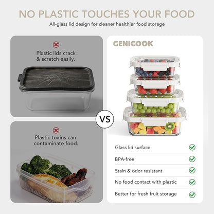 FreshKeep™ Glass Produce Storage Containers